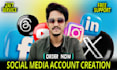 create social media accounts
