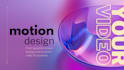 create abstract motion design background and video