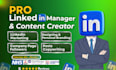 be your linkedin marketing manager and content creator