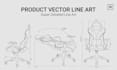 draw minimal line art for products