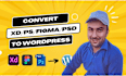 convert figma design to wordpress website
