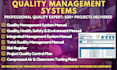 make iso quality management system, sop, qhse manual and plan