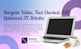 create budget friendly articles, blog posts, and content