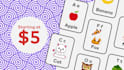 create educational flashcard, nft card, frame card design