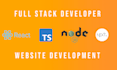 create professional web app using next js, react, node js and typescript