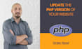 update the PHP version of your website