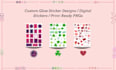 design cute digital printable sticker for your planner