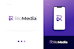 design minimalistic modern saas, ai, startup, agency, tech and software logo