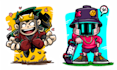 create cartoon mascot character design