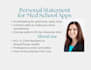 edit your personal statement for medical school applications