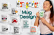 create a beautiful custom mug design asap