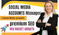 be your social media accounts manager and personal assistant , content creator