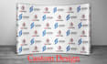 design custom red carpet backdrop, step and repeat from logo