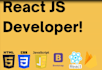 do react js development with api and firebase integration