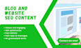 write blog and website SEO content