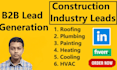 do roofing, plumber, real estate, hvac  leads provide