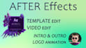 template editing in after effect and creating custom animated logo intro