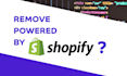 remove powered by shopify from your website in minutes
