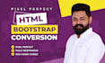 convert figma to html, psd, xd to html responsive bootstrap 5 tailwind css