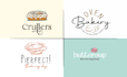 do bakery or cake baking candy sweets shop logo design