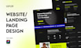 design website or landing page UI UX in figma