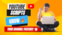 be your youtube script writer and write high quality video scripts