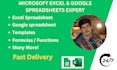 create,googlesheets, organize excel spreadsheet and template