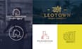 design a luxury modern real estate and construction logo