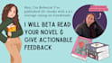 beta read your romance or fantasy novel with constructive and kind feedback