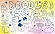 create a doodle line set in vector
