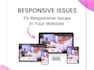 fix responsive issues in you website
