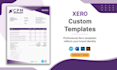 design xero custom invoice template