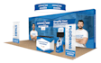 design trade show booth or backdrop for your exhibition with print files