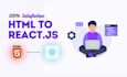 develop a website with react,  HTML, CSS and node js