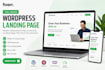 create a high converting wordpress landing page for business