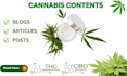 write SEO optimized articles cannabis weed marijuana health