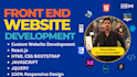 do front end projects and react task using html CSS bootstrap and javascript