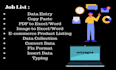do data entry, edit data, typing, and copy paste