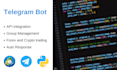 develop a professional telegram bot with python