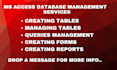 create and manage access database