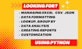 automate huge data workflows and ai analytics using python, pandas, and numpy