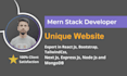 do mern stack website as mern stack developer node react mongodb express