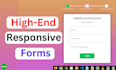 design all types of responsive form