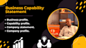 write and design professional business capability statement