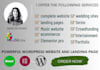 design a powerful wordpress website and landing page