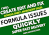 fix microsoft excel formula issues
