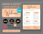 provide airbnb welcome sign template, fully customizable with canva