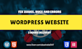fix elementor bugs, wordpress errors and HTML CSS issues