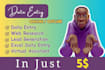 be your virtual assistant for data entry, web scraping, copy paste, web research