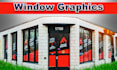 design creative window graphics, shopfront, decal storefront, signage
